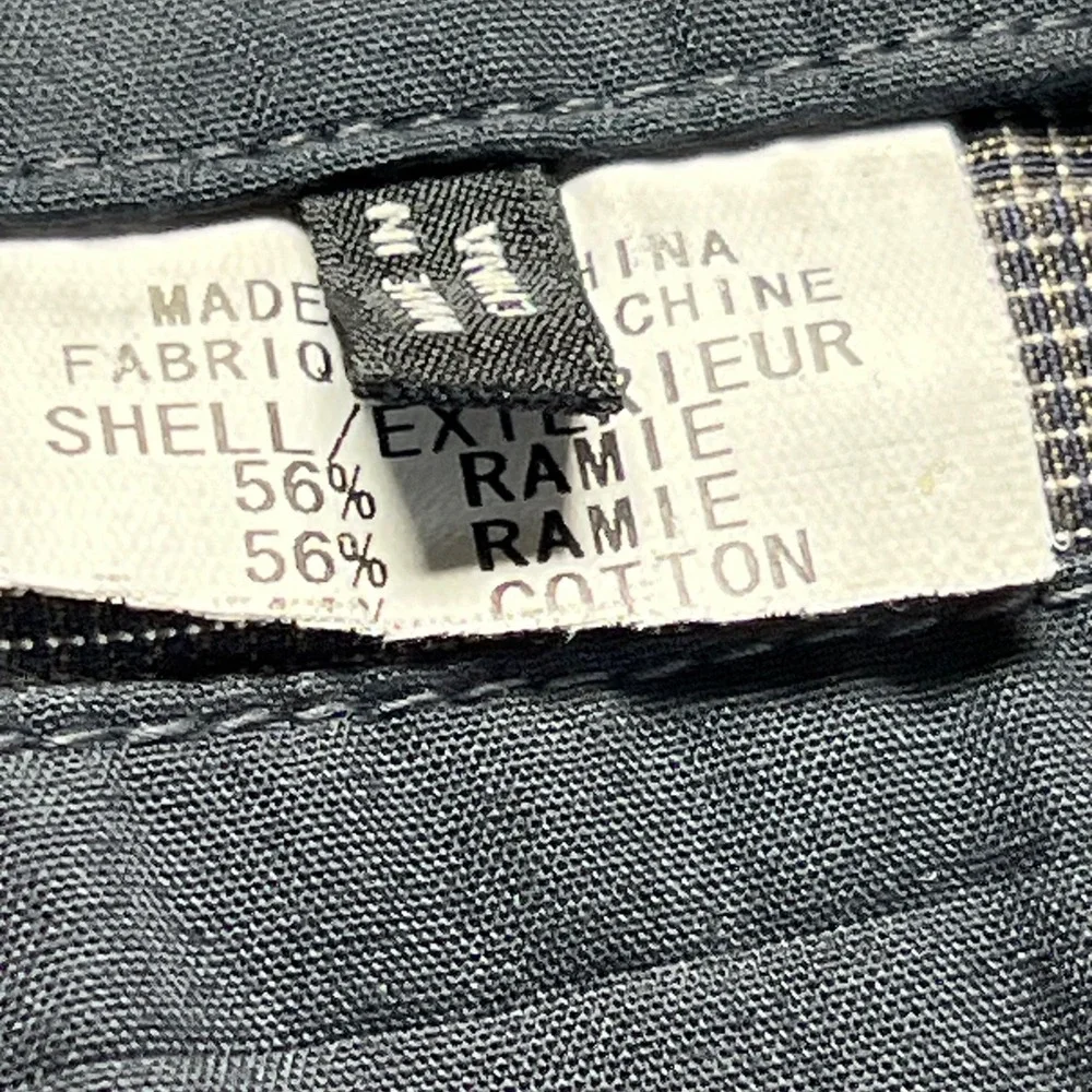 Theory Men's Gray Pinstripe Blazer Jacket Size 44‎ Unstructured Casual Ramie